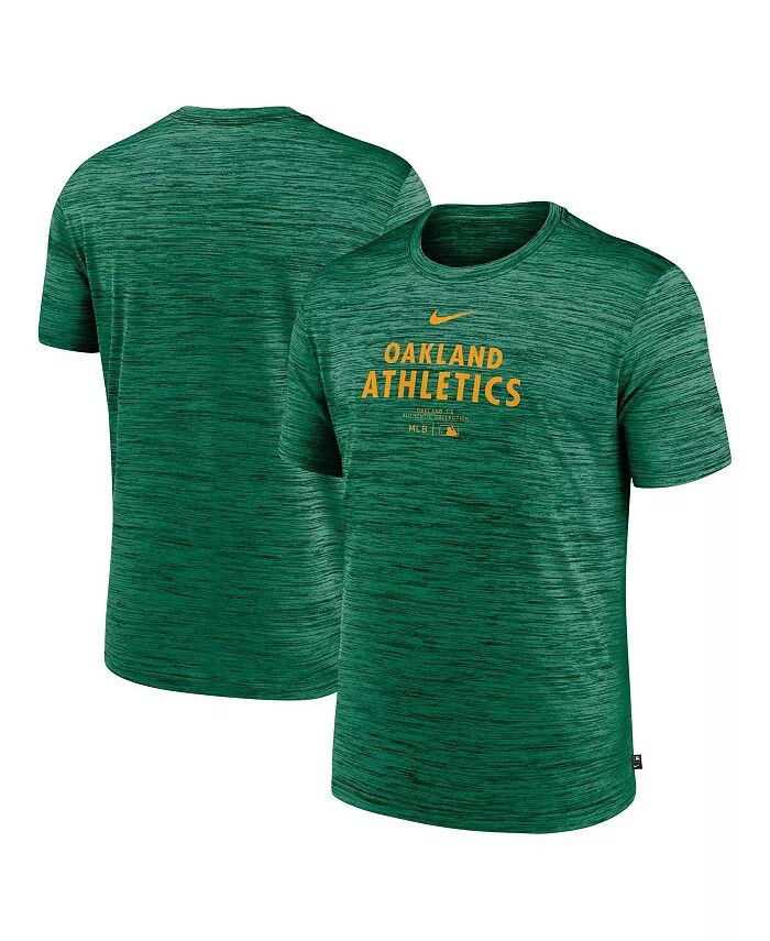 

Мужская зеленая футболка Oakland Athletics Authentic Collection Velocity Performance Practice Nike