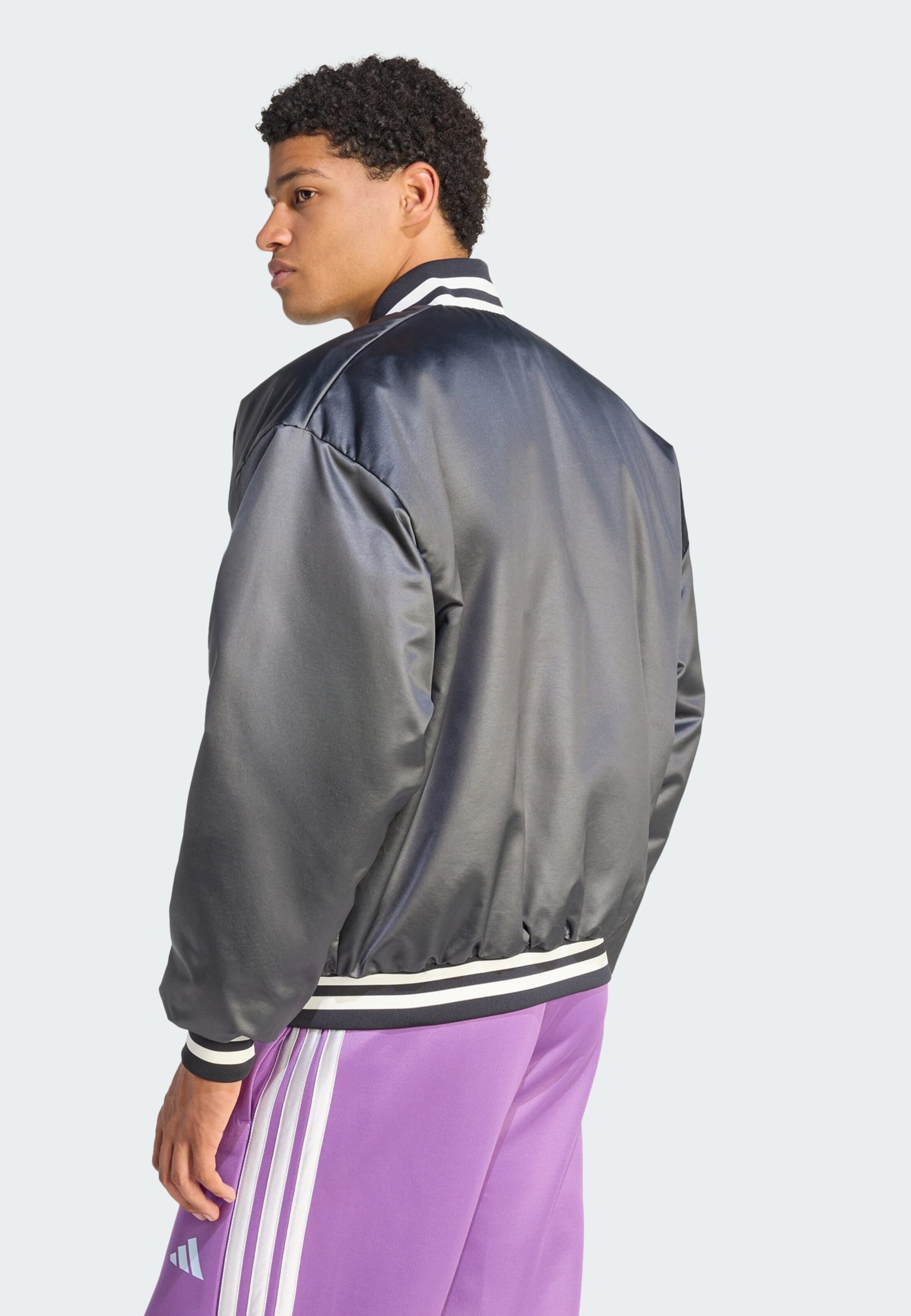 Adidas Sportswear Спортивная куртка 'Stadium' в черном цвете — фото 3