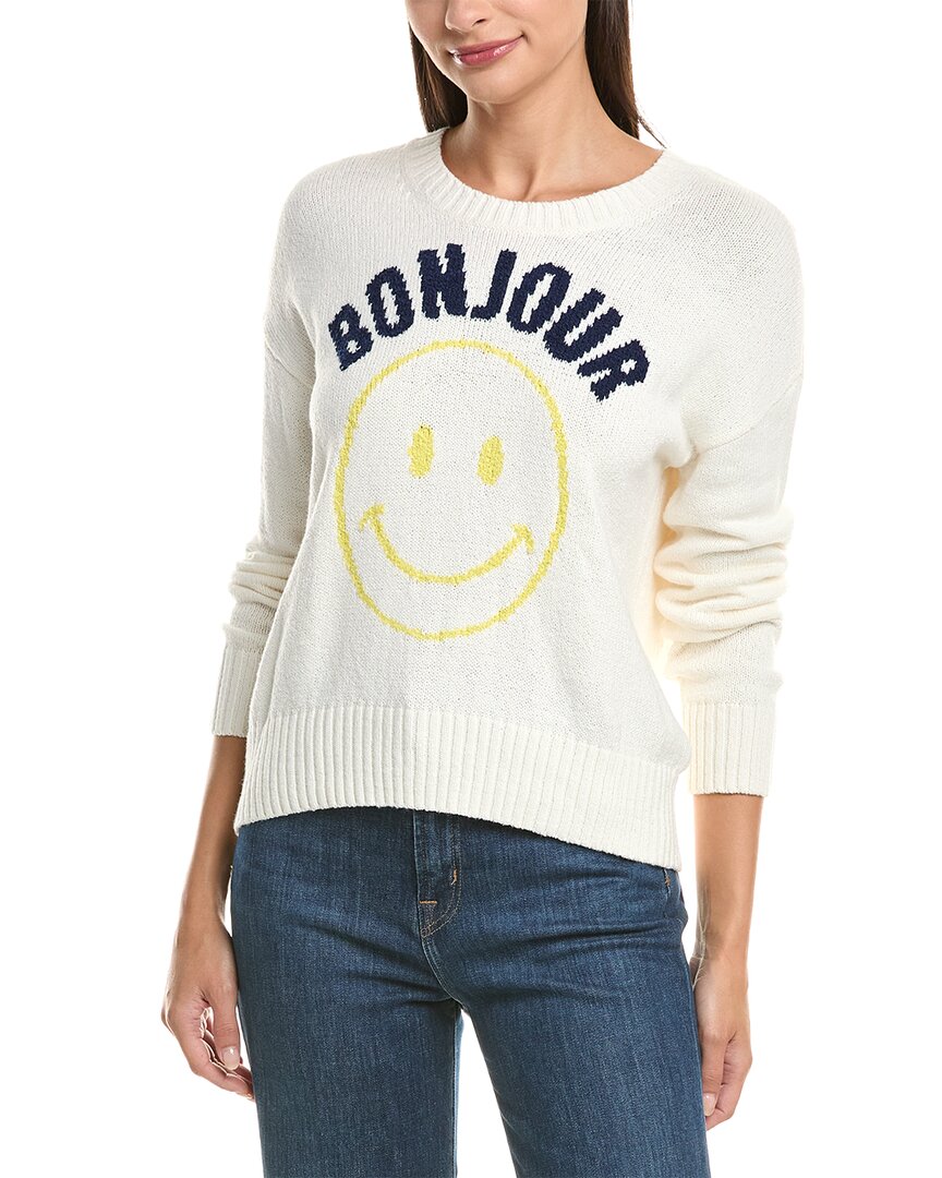 

Cinq à Sep Массивный пуловер с графическим рисунком Cinq À Sept, белый