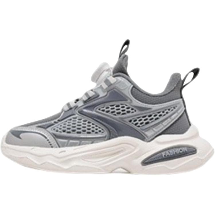 

Нескользящие, дышащие, легкие, амортизирующие низкие кроссовки для детей Yi Jiabao, серый