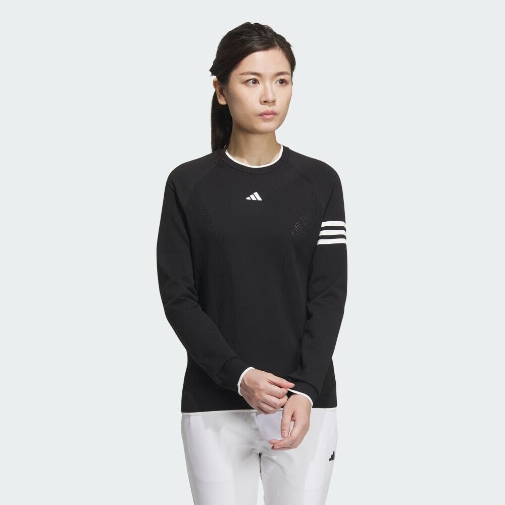 

Толстовка Adidas 3-Stripes Crew Sweater, черный