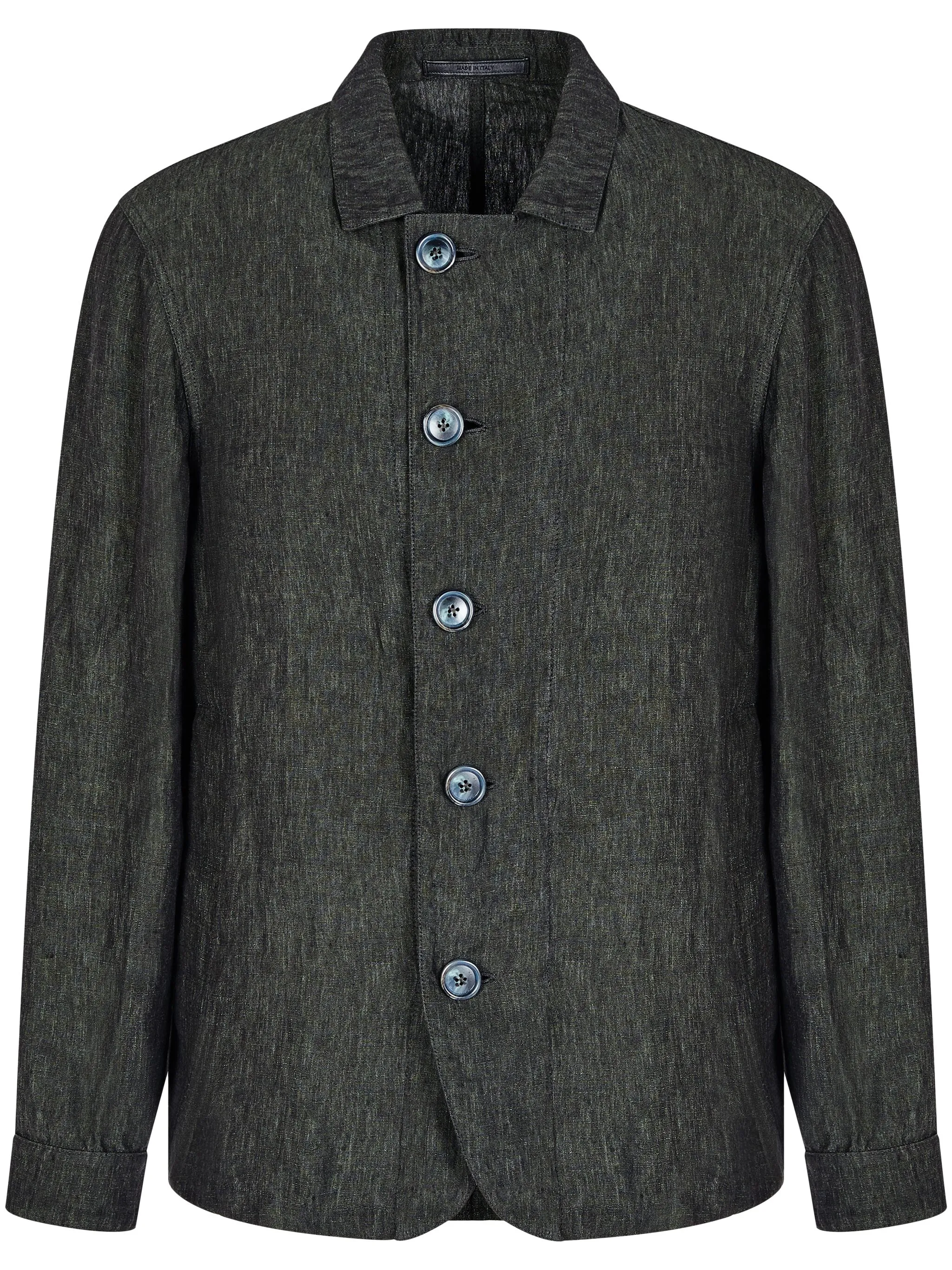 

Льняная куртка-рубашка Giorgio Armani, зеленый