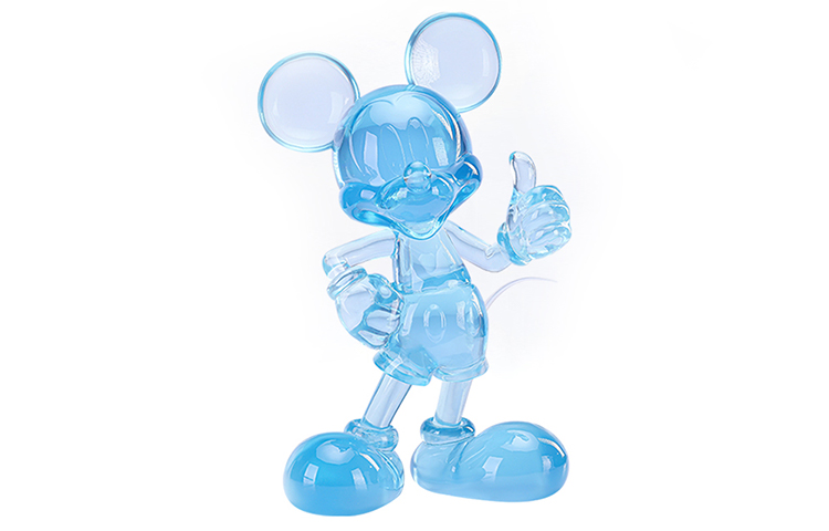 

Фигурка Mickey's Like Collection Transparent, масштабная модель, настольное украшение, модные фигурки 28 см Disney, mitch - transparent aqua синий 28cm
