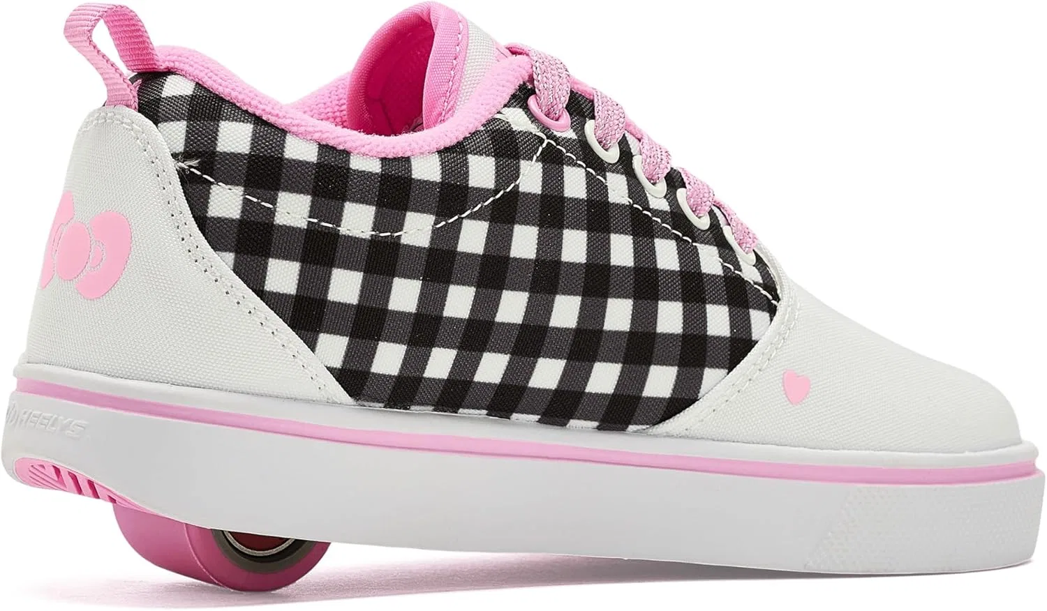 Кроссовки на колесиках Heelys Voyager, белый/черный/розовый — фото 3