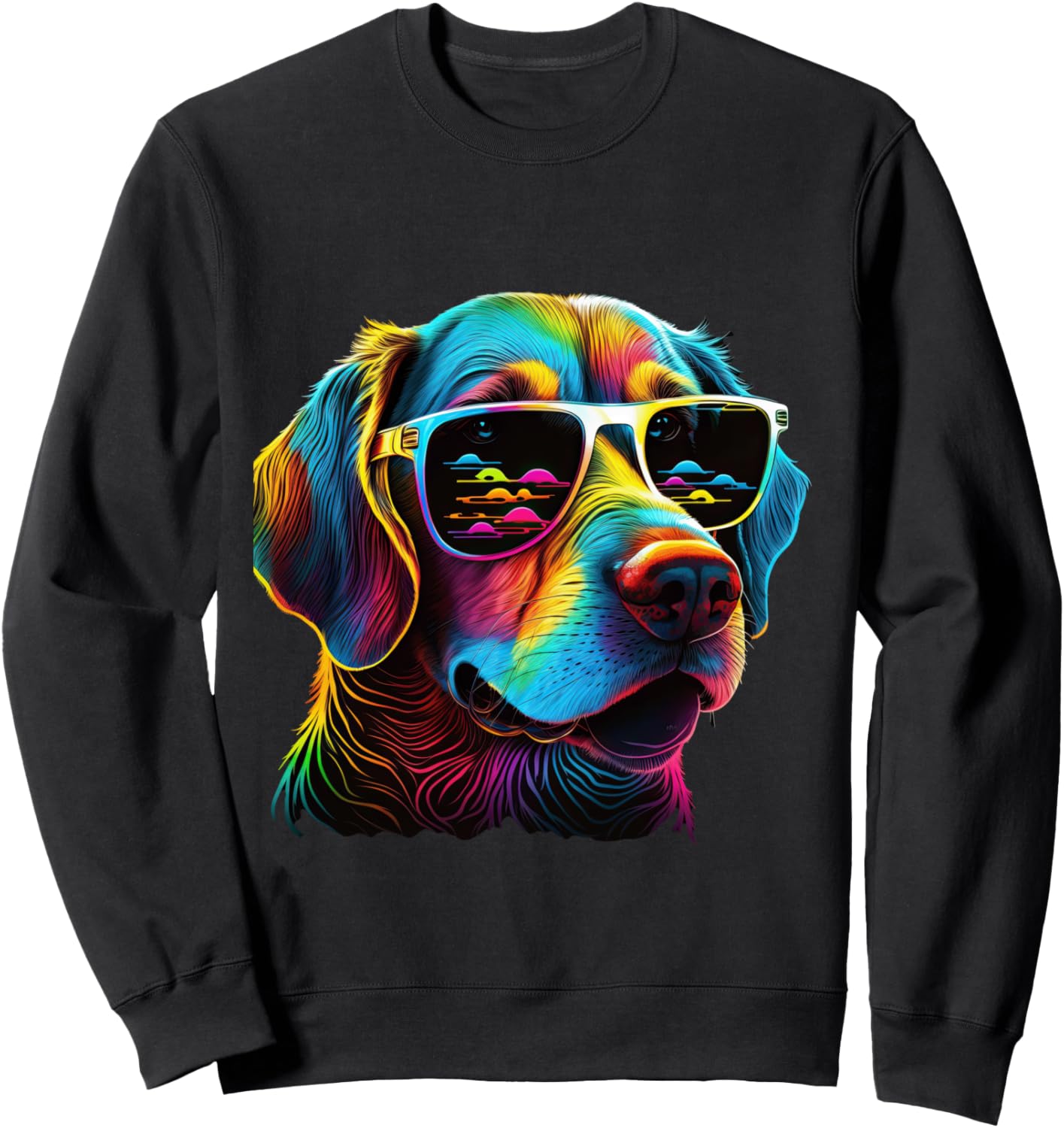 

Яркая и стильная толстовка с изображением собак и щенков от Doglover Cool Dogs And Dogs Wearing Sunglasses, черный