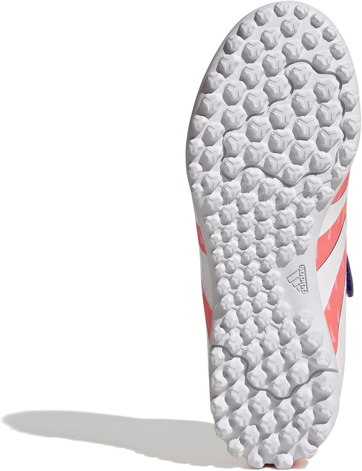 Детские кроссовки Adidas Club Predator Turf (унисекс), белый/оранжевый — фото 3