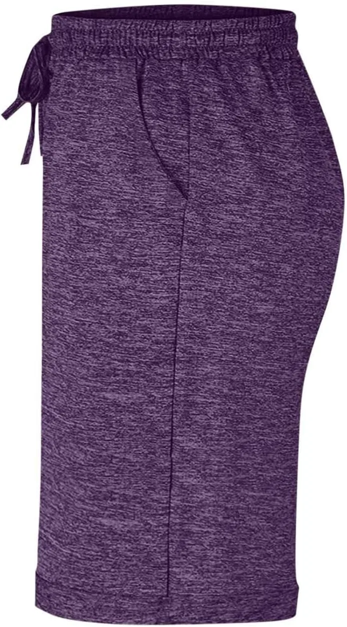Шорты для женщин, высокая талия, с карманами, 1a-purple — фото 4