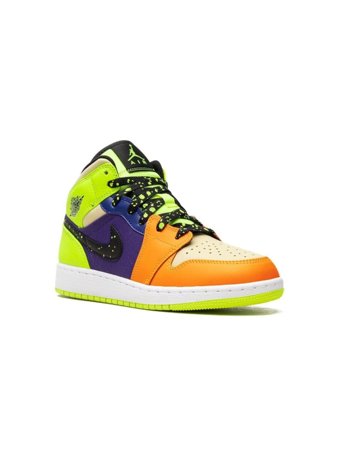 

Jordan Kids кроссовки Air Jordan 1 Mid SE Volt/Vivid Orange, оранжевый