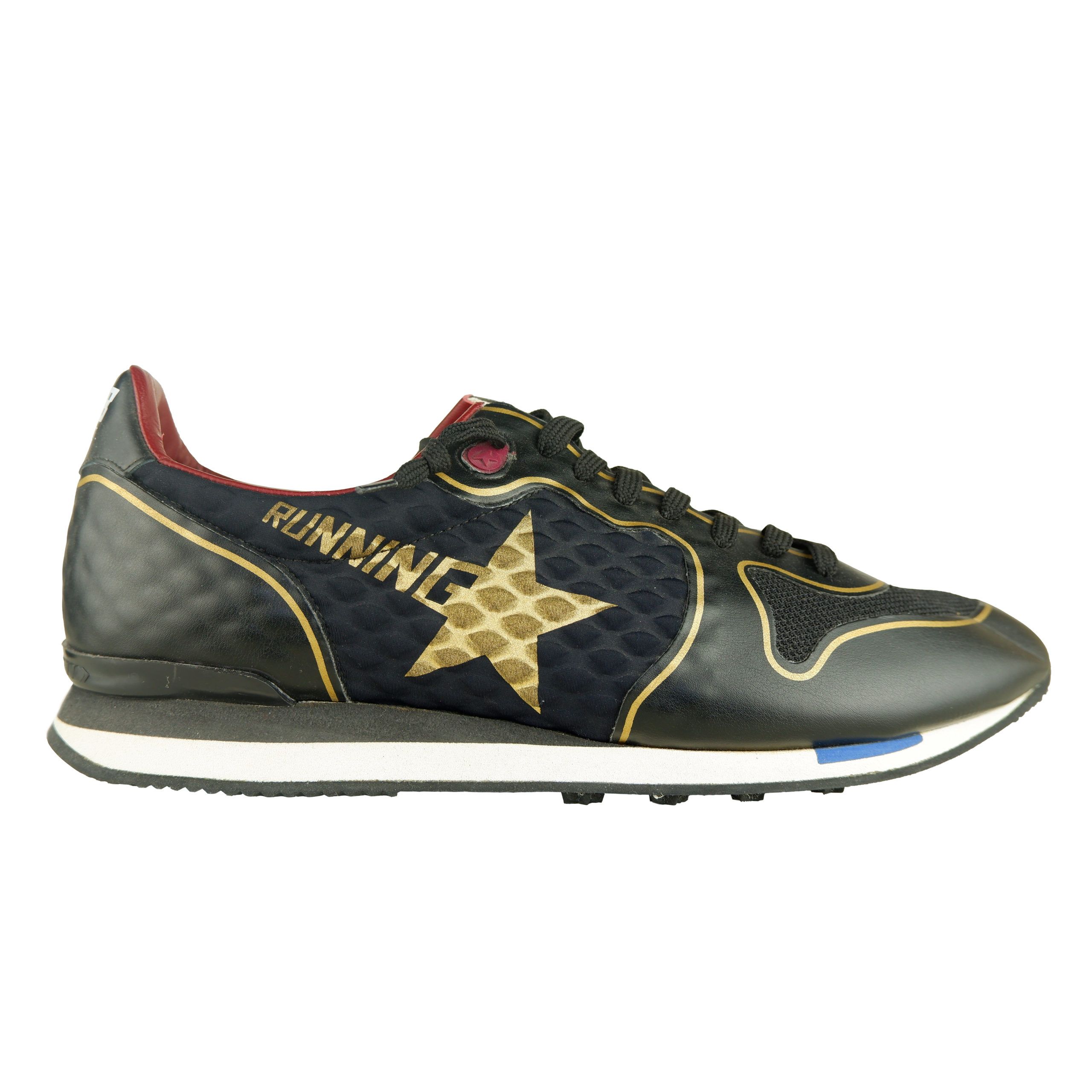 

Черные кожаные мужские кроссовки Golden Goose