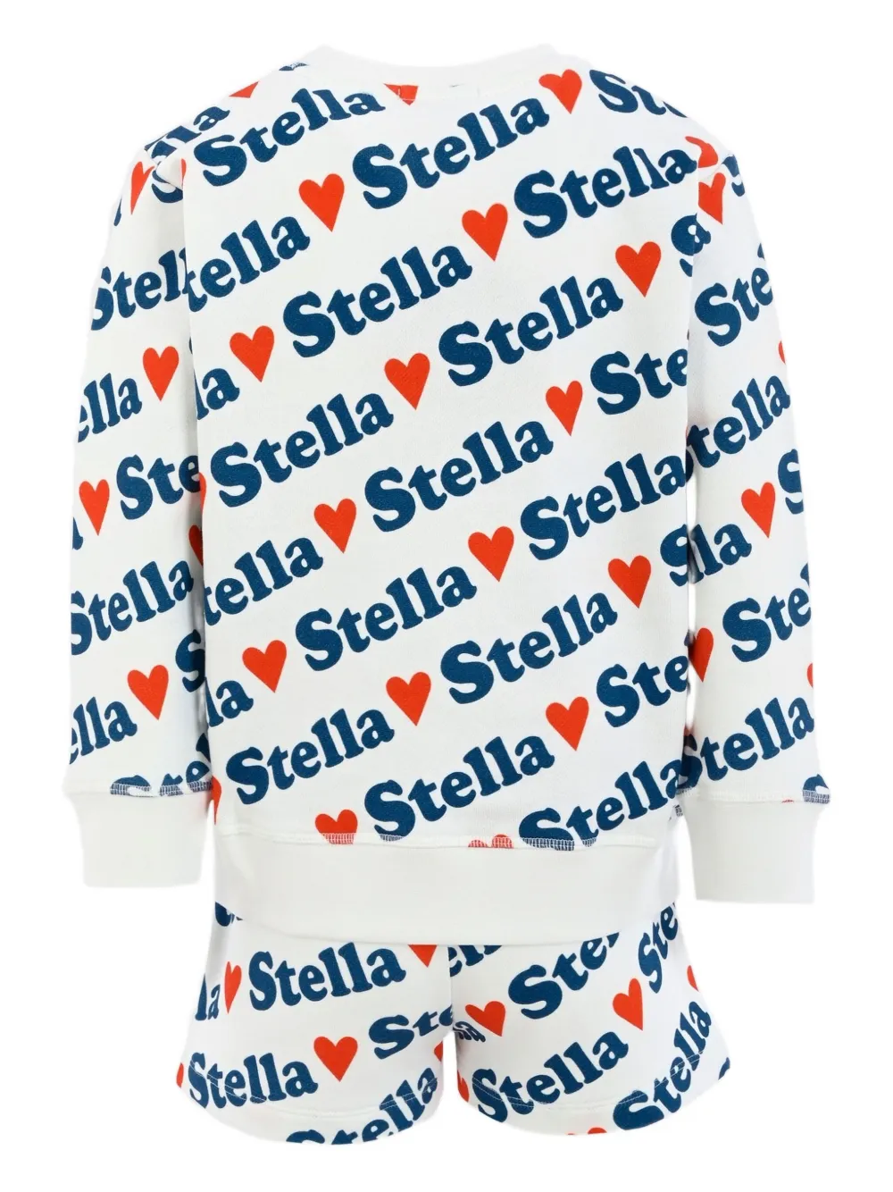 Спортивный костюм с принтом Stella McCartney Kids, белый — фото 2