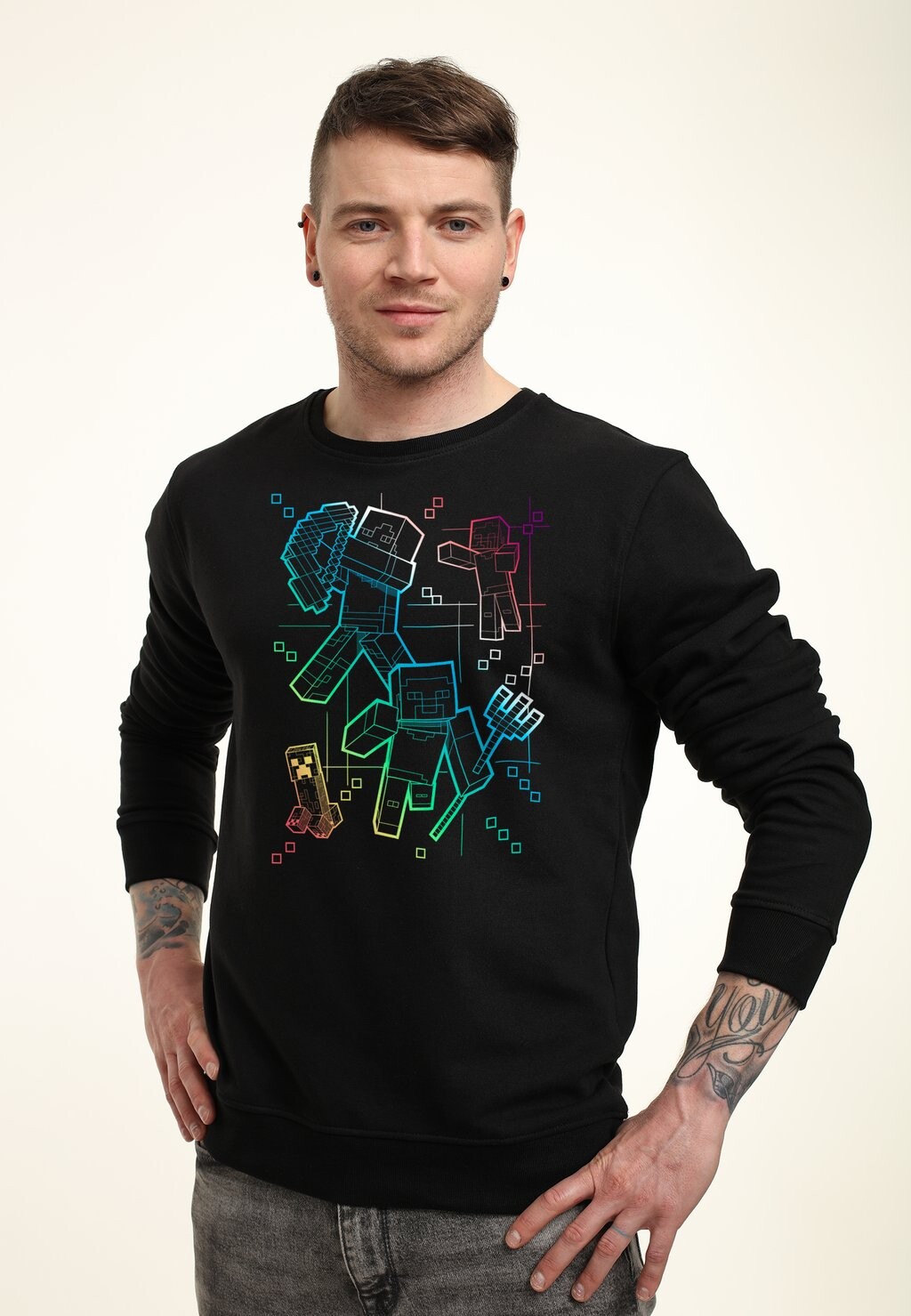 

Толстовка MINECRAFT GRADIENT LINES Henry Tiger, черный