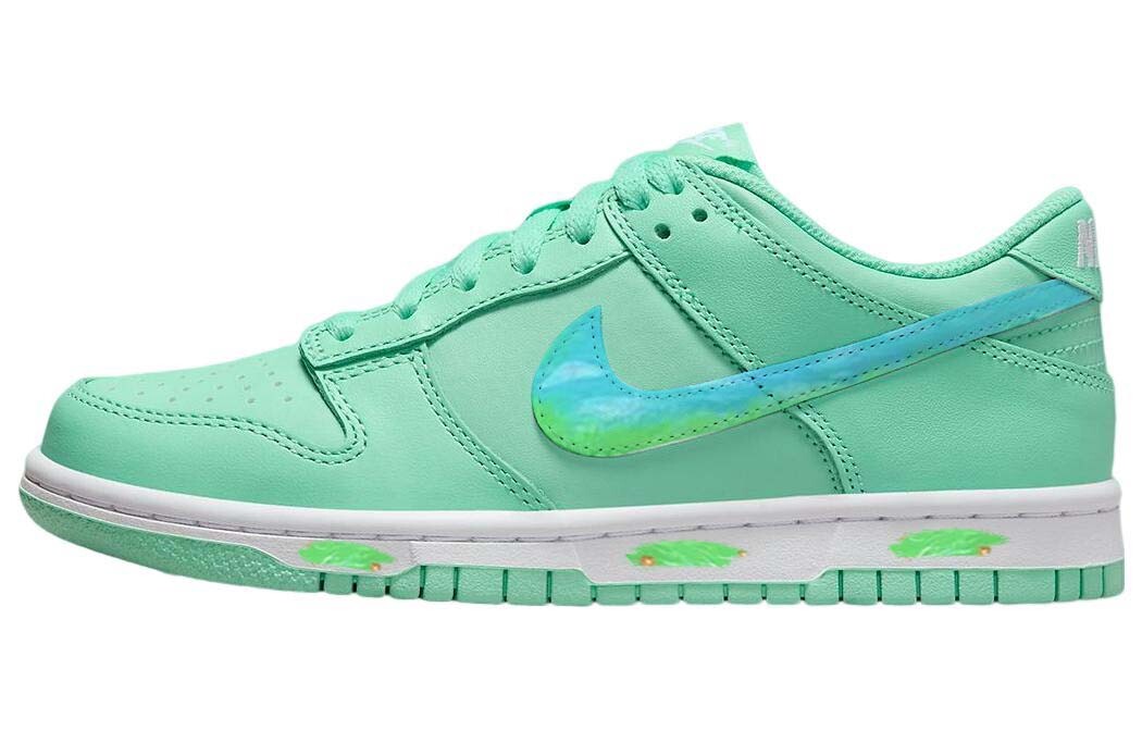 

Кроссовки Nike Dunk Skateboard Shoes Women's Low-Top Green White, Зеленый, Кроссовки Nike Dunk Skateboard Shoes Women's Low-Top Green White