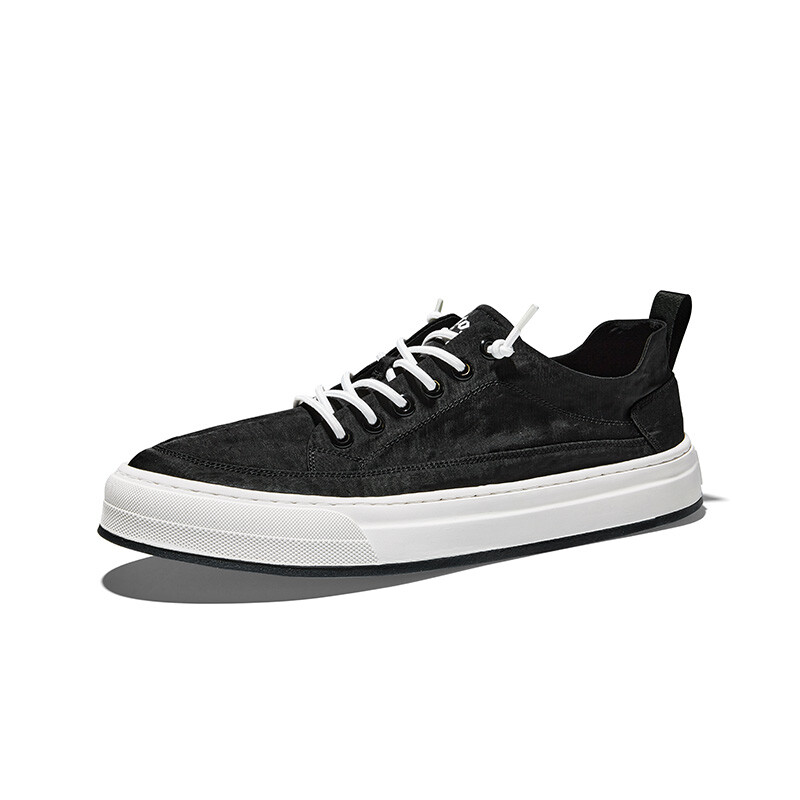 

Кроссовки Hautton Jeans Skateboarding Shoes Men Low-top Black, черный