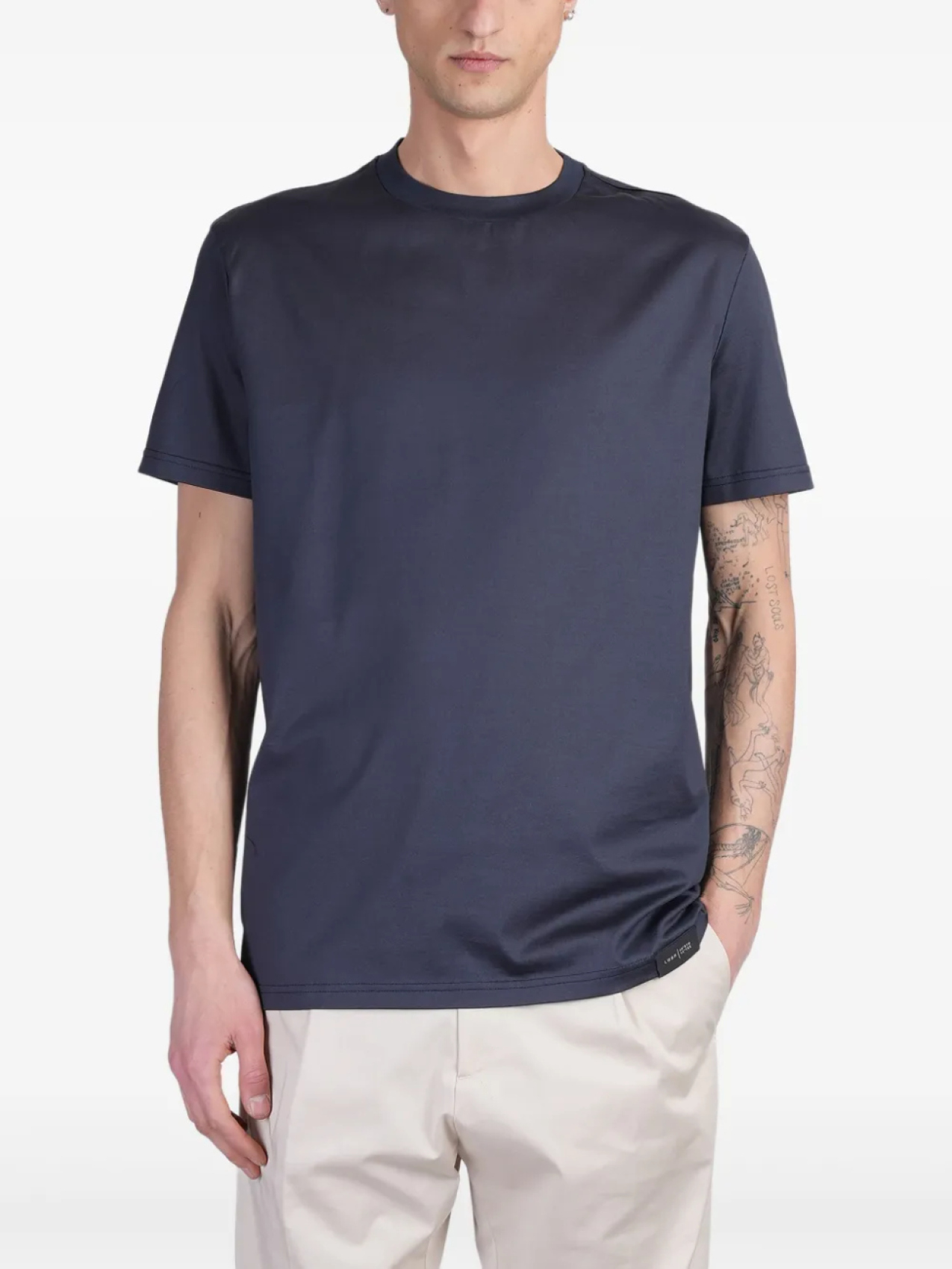 

Футболка из хлопка Low Brand, синий