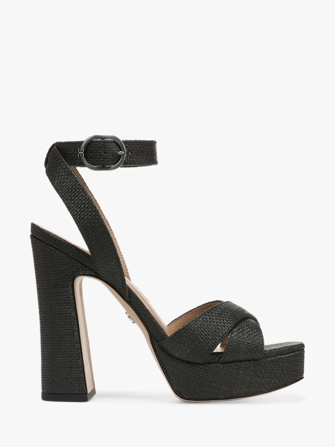 

Сандалии Sam Edelman Kayna на тканой платформе, черные