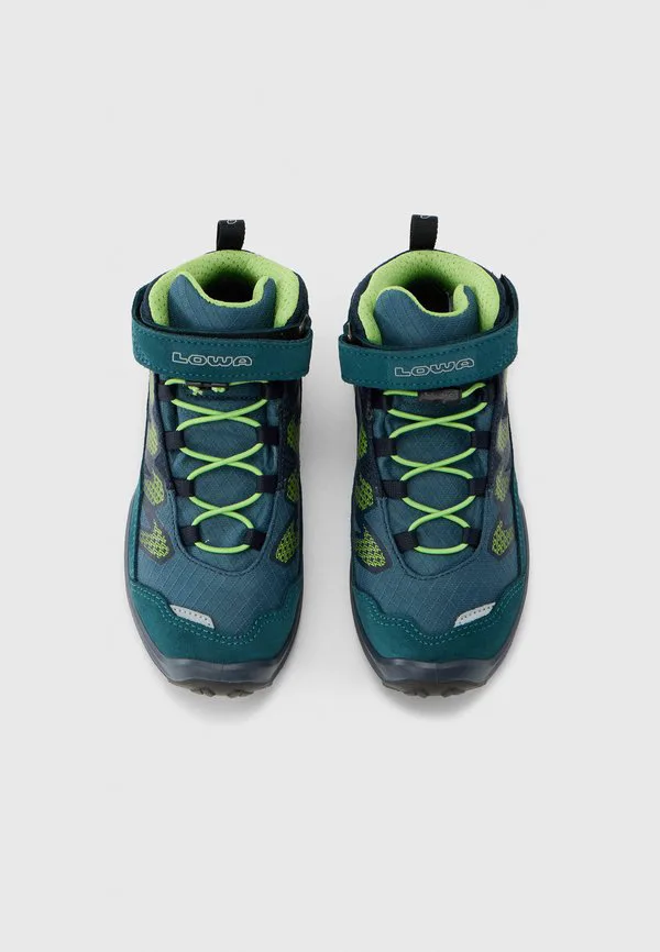 Ботинки для ходьбы maddox pro mid унисекс Lowa, Petrol/Limone — фото 4
