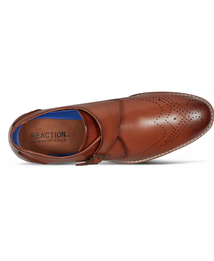 Мужские туфли Cheer Single Monk Strap Kenneth Cole Reaction, загар/бежевый — фото 4