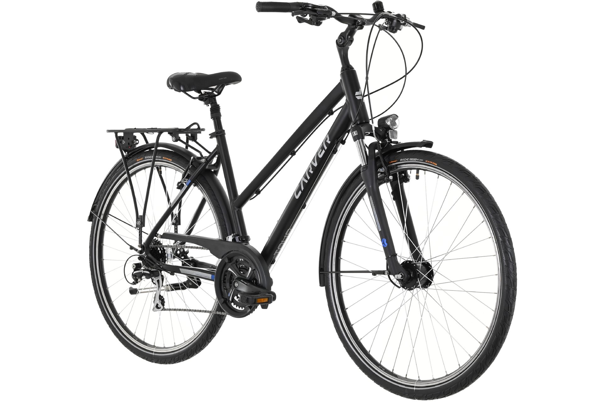 Треккинговый велосипед Carver Tour 100 - 28 дюймов - Damen Sport - 2024, цвет Schwarz|black/silver/blue — фото 3