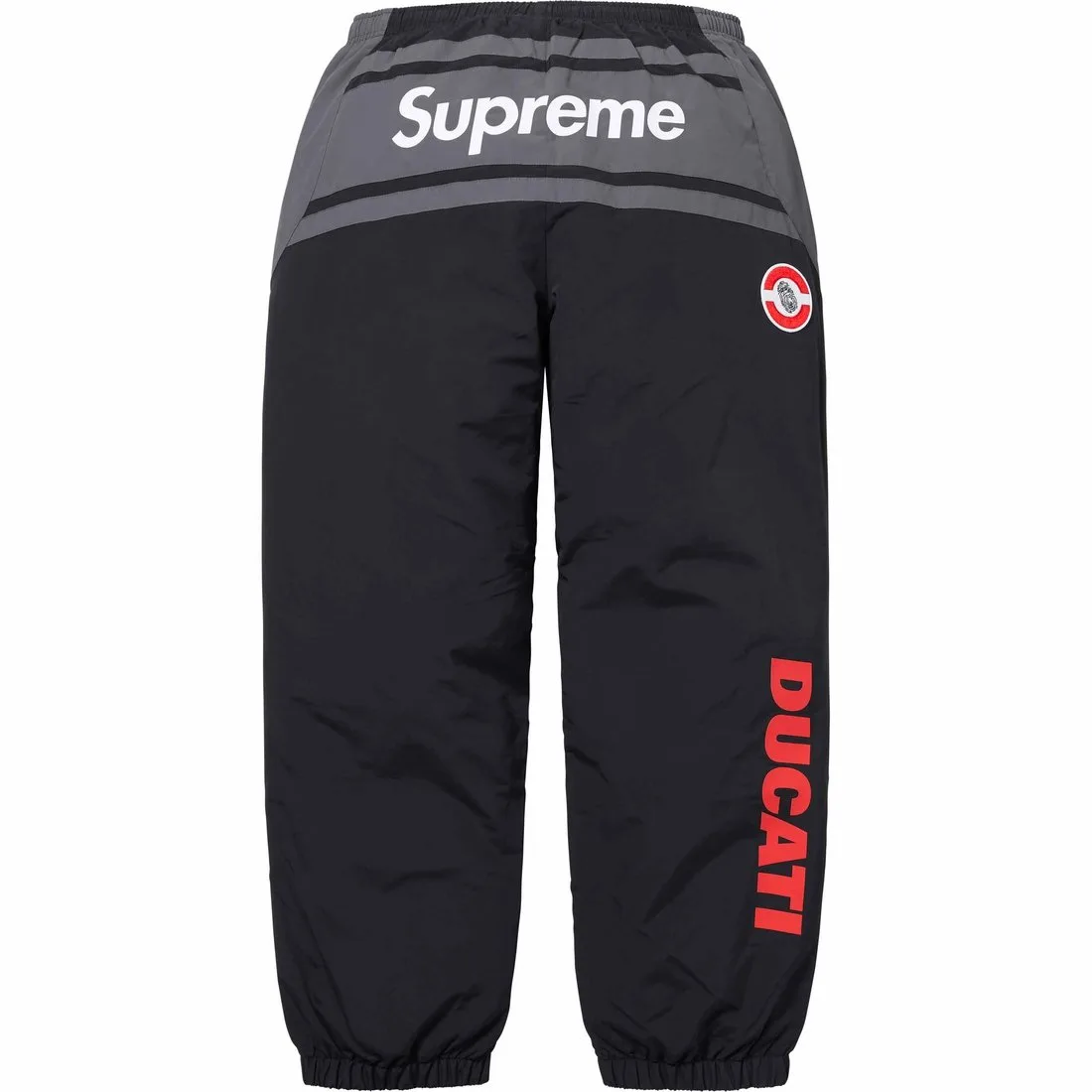 Supreme Брюки спортивные DUCATI SS24 WEEK16 с логотипом и цветными блоками — фото 4