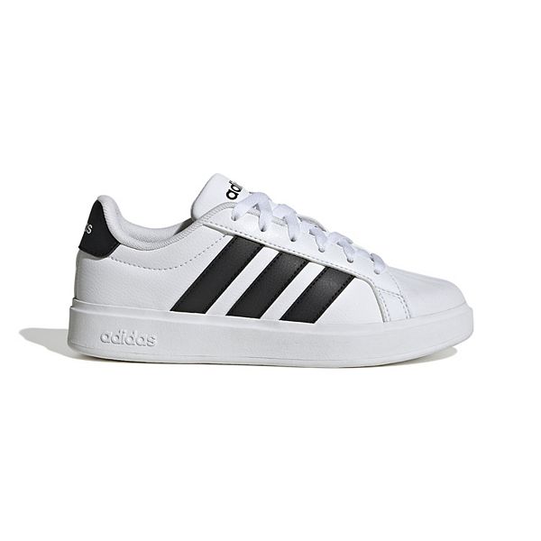 Детские спортивные кроссовки Streetalk на шнуровке Adidas, White Black — фото 2