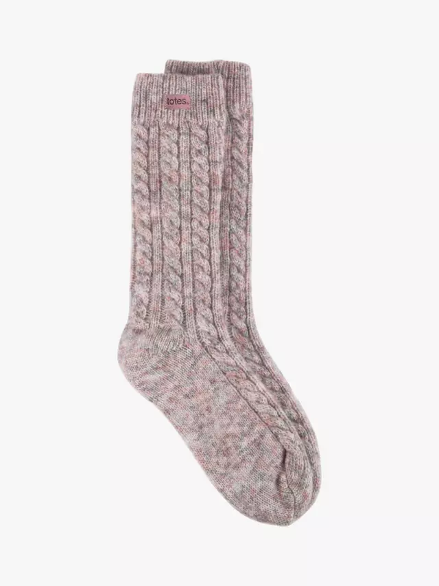 

Носки totes Chunky Wool Blend Thermal Boot, розовый