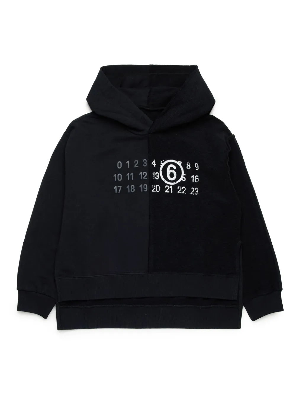 

Худи Numbers MM6 Maison Margiela Kids, черный