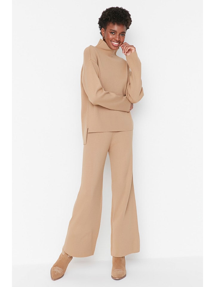 

Пуловер trendyol 2tlg. Outfit, бежевый