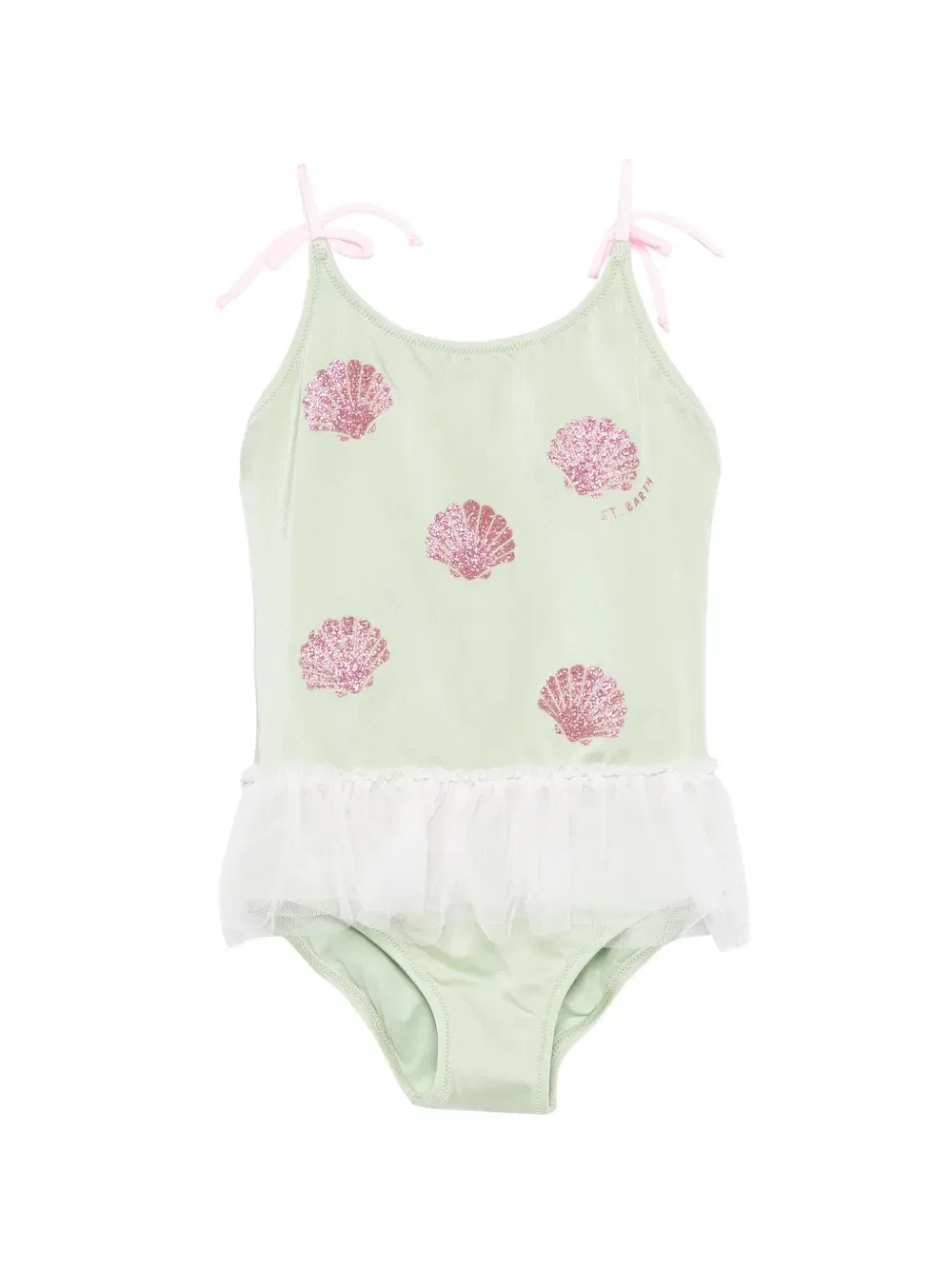 Купальник Dancer с оборками MC2 Saint Barth Kids, зеленый