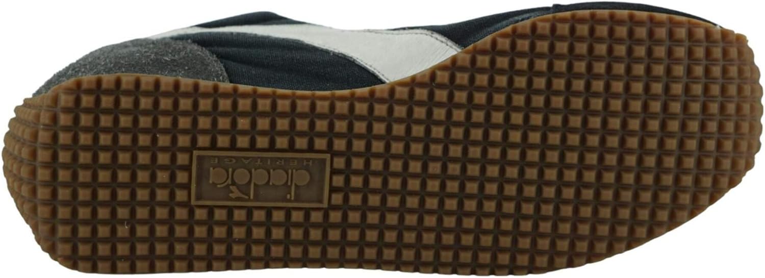 Кроссовки Diadora Heritage Equipe Dirty Evo 174736 для мужчин, кожа, серый/оранжевый — фото 4