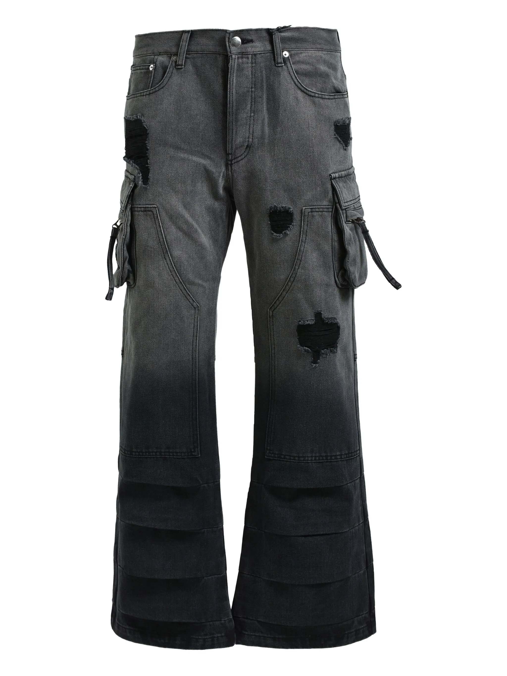 

Брюки карго с эффектом потертости Breath, серый