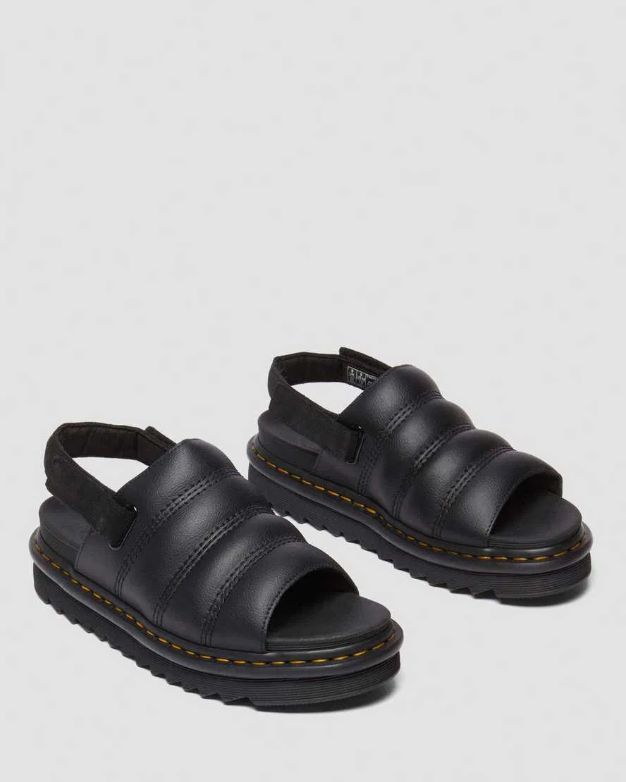 Сандалии Kole Athena с кожаным ремешком Dr Martens, черный — фото 4