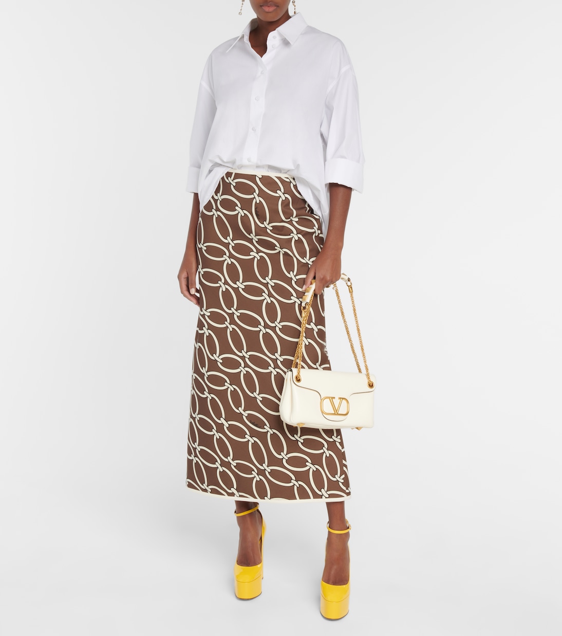 Туфли-лодочки Tan-Go 155 из лакированной кожи на платформе Valentino Garavani, Bright Lemon — фото 2