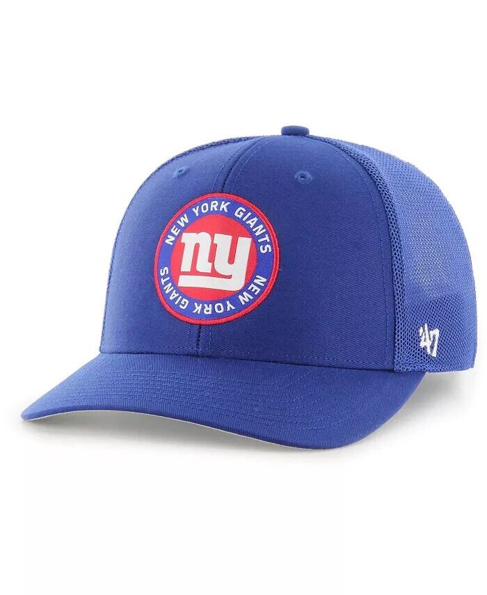 

Мужская бейсболка Royal New York Giants представляет гибкую кепку '47 Brand