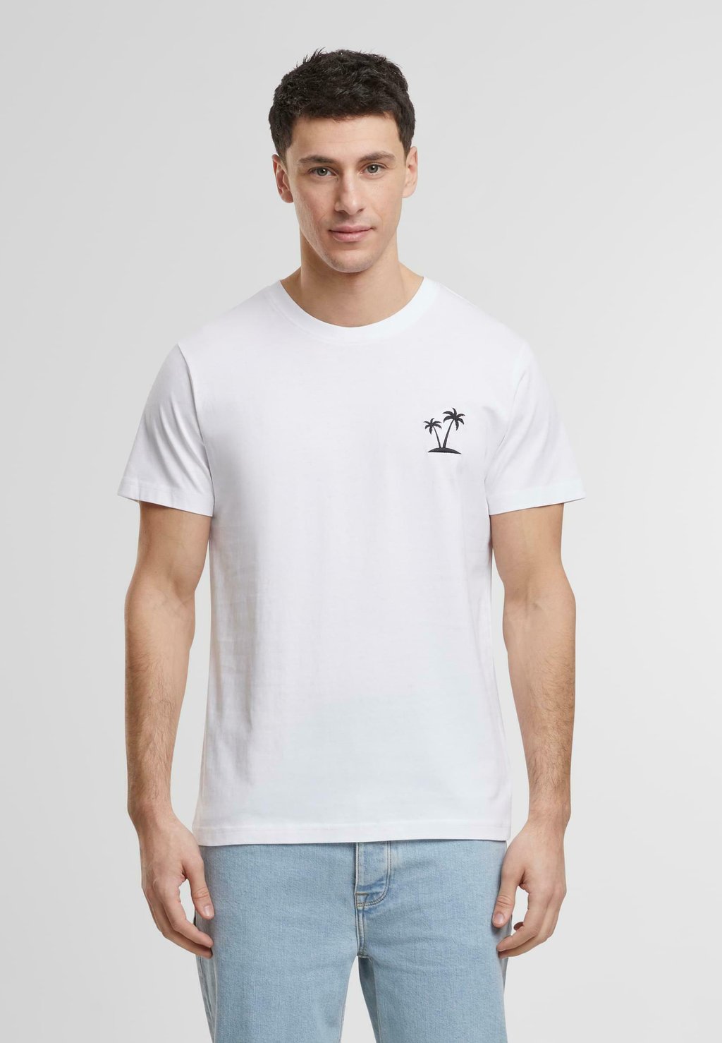

Базовая футболка PALM TREE EMB Mister Tee, белый