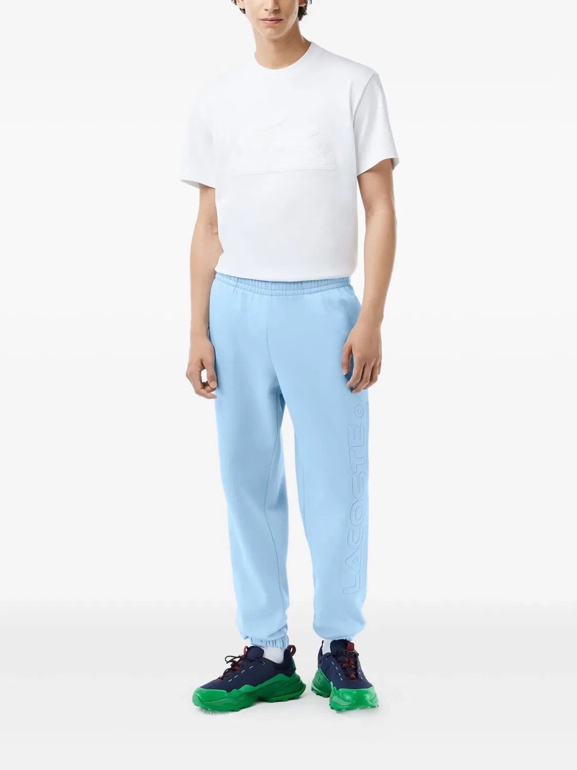 Спортивные брюки с логотипом Lacoste, голубой — фото 2
