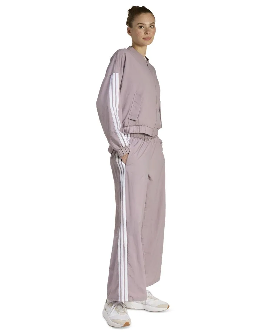 Женские брюки-парашюты с тремя полосками Adidas, light/pastel фиолетовый — фото 2