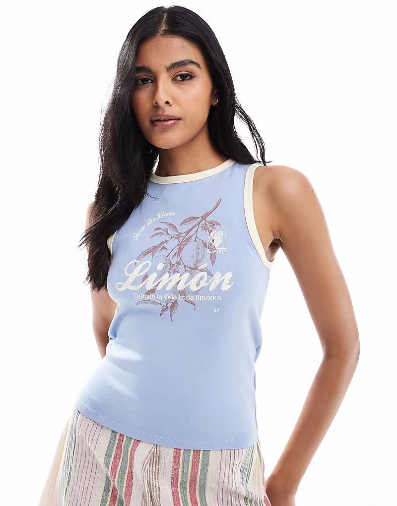 

Топ Cotton On Limon с высоким воротом в темно-синем цвете Cotton:On