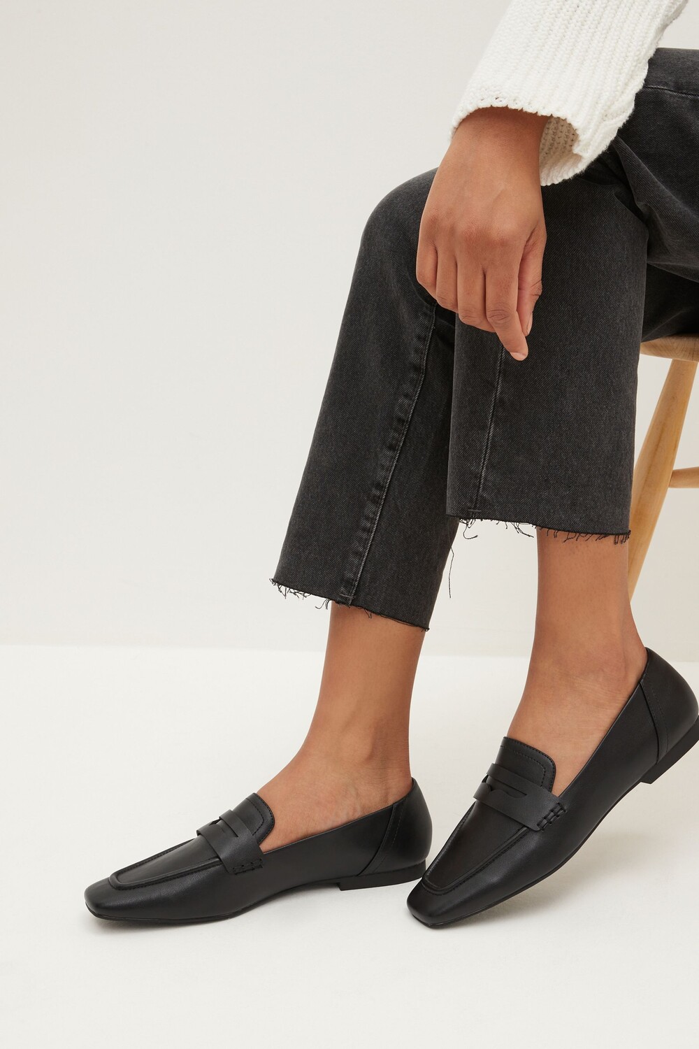 

Мокасины Forever Comfort с квадратным носком Next, черный