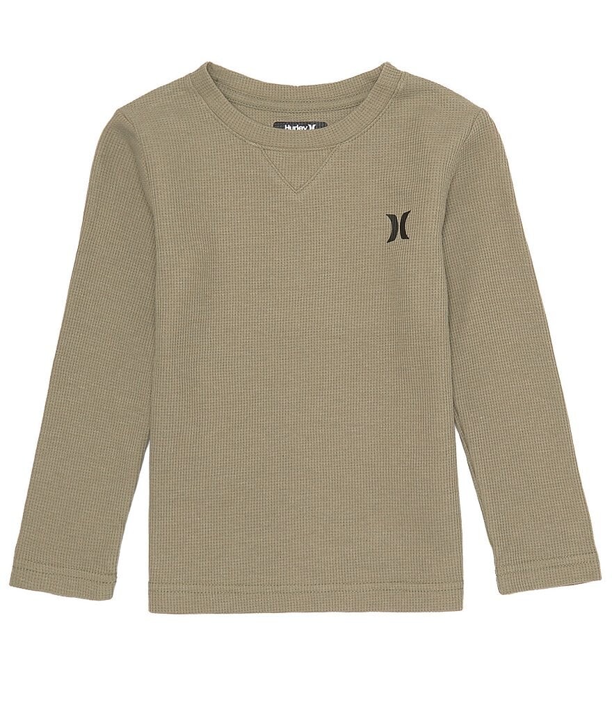 

Термофутболка Hurley Little Boys 2T-7 с длинными рукавами и круглым вырезом, зеленый