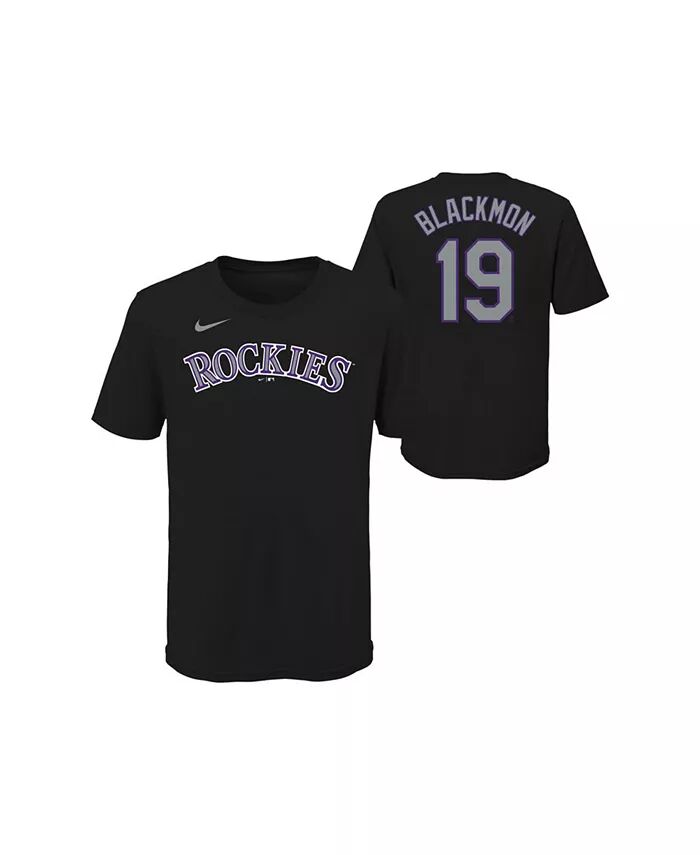 

Футболка с именем и номером игрока Colorado Rockies Big Boys and Girls - Чарли Блэкмон Nike