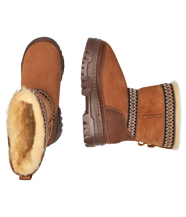 Классические мини-ботинки Trailgazer из кожи Ugg, коричневый — фото 3