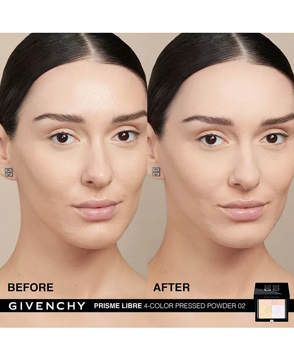 Prisme libre ультра-размывающая и корректирующая цвет компактная пудра Givenchy, 02- satin blanc (for light complexions) — фото 2
