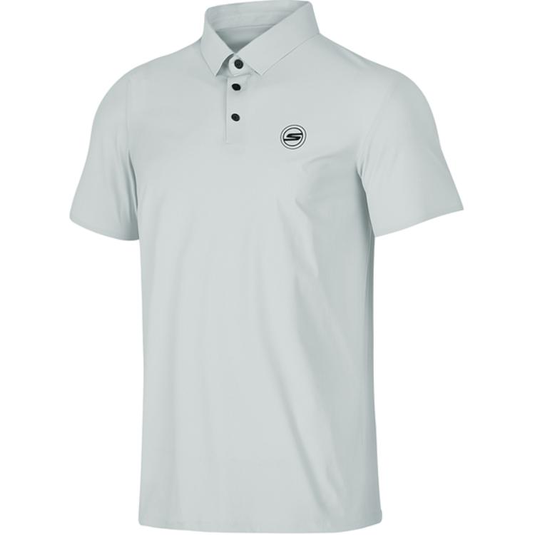 

Skechers Мужская поло светло-серого цвета