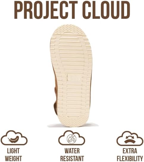 Сабо Project Cloud Kids из натуральной кожи с задним ремешком - с эффектом памяти и легкие сандалии для мальчиков и девочек с регулируемыми ремешками - противоскользящие сабо для детей (Little Goldstar), Mocha Suede — фото 4