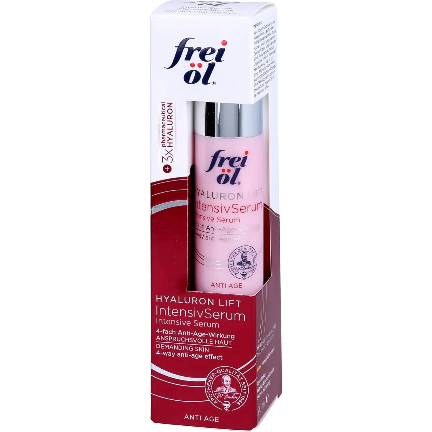 Бустер Frei Öl — Интенсивная Anti-Age Hyaluronic Lift с гиалуроновой кислотой, 20 мл — фото 2