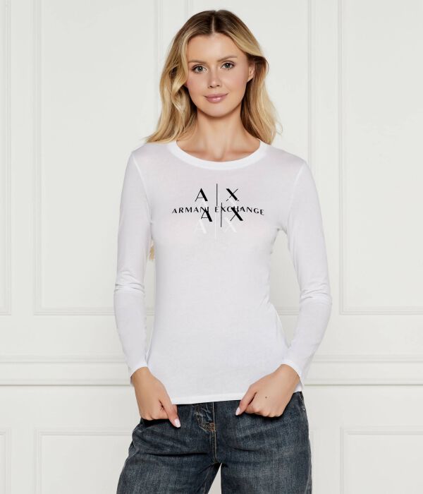 

Блуза Regular fit Armani Exchange, белый