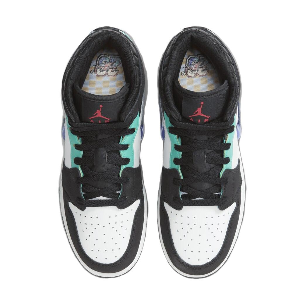 Баскетбольные кроссовки Air 1 Kids, средние, черные/белые Jordan, черный/белый — фото 3