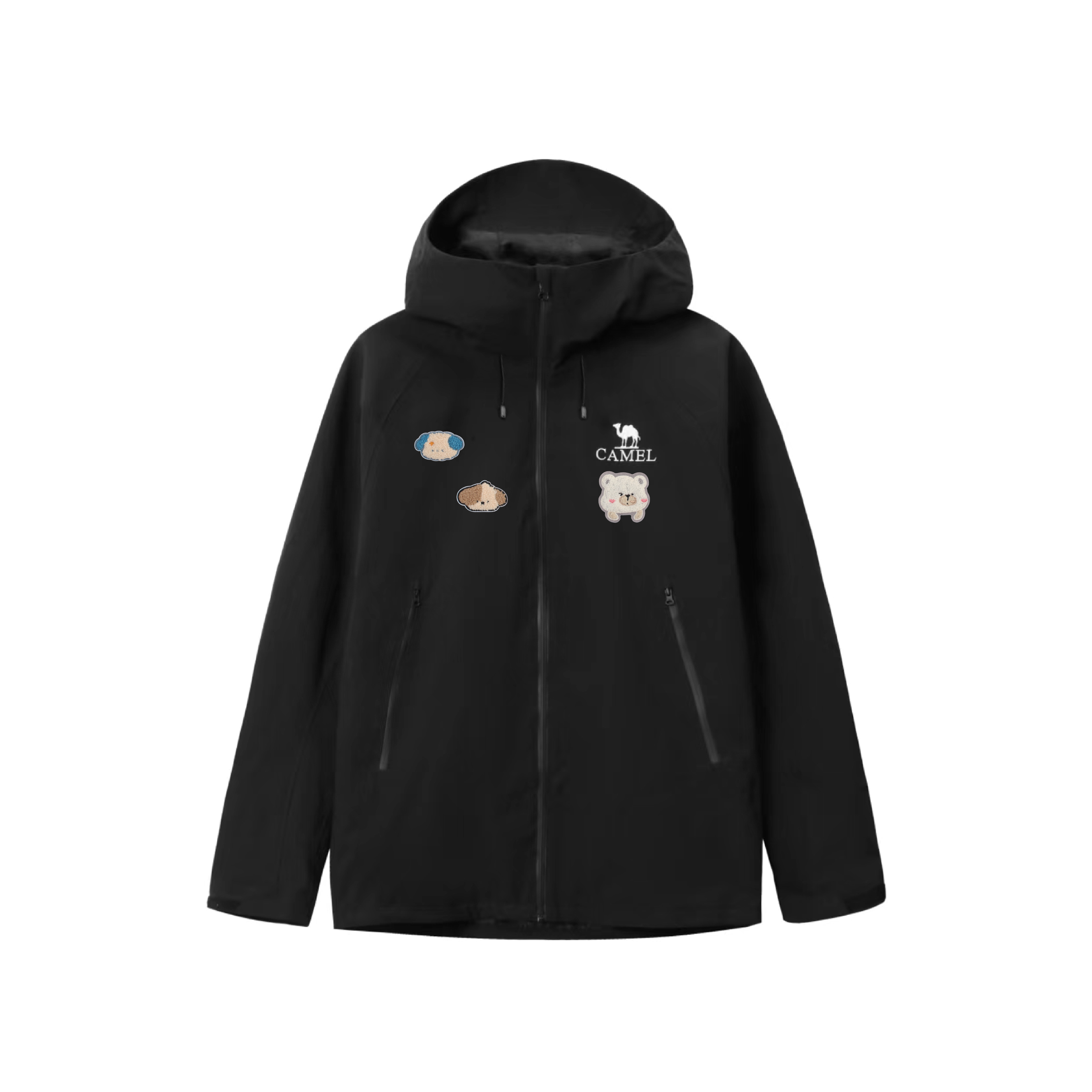 

CAMEL Ветровка All weather Waterproof And Windproof To Keep Warm Unisex Phantom Black