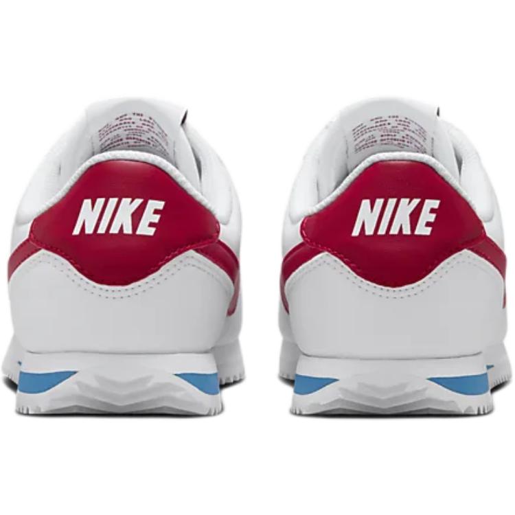Кроссовки Nike Cortez противоскользящие износостойкие низкие детские белые красные — фото 3