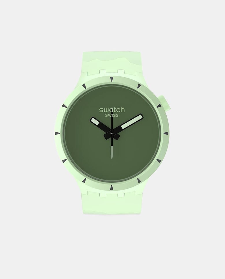 

Big Bold Bioceramic Forest SB03G100 зеленые биокерамические мужские часы Swatch, светло-зеленый